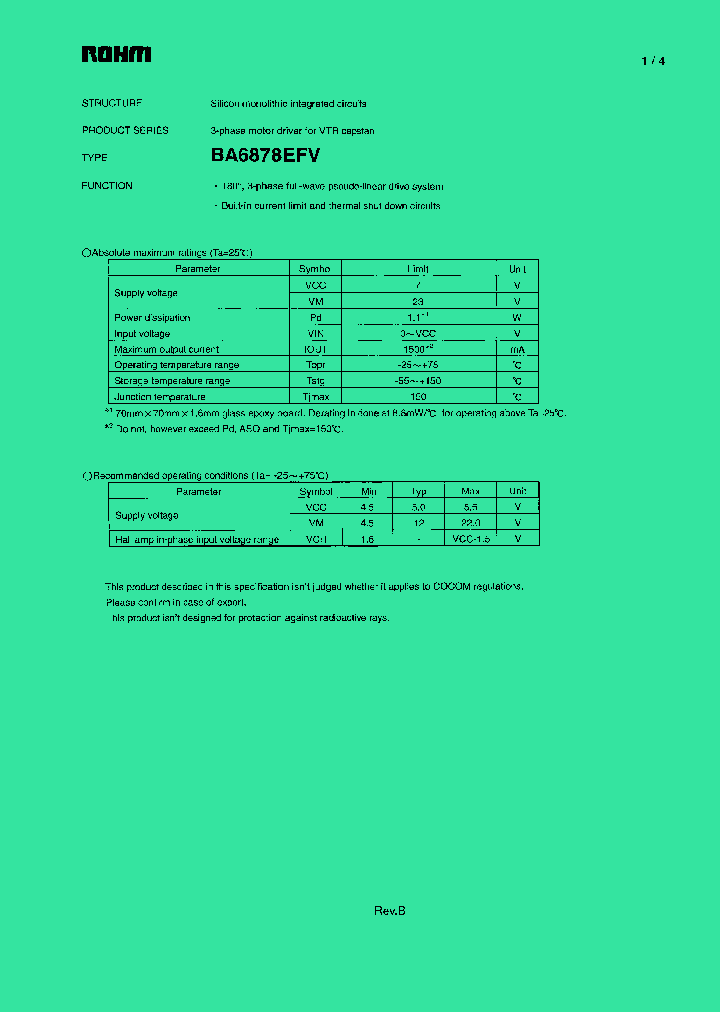 BA6878EFV_1077900.PDF Datasheet