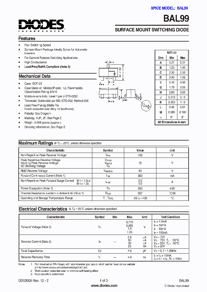 BAL99-7-F_1114120.PDF Datasheet