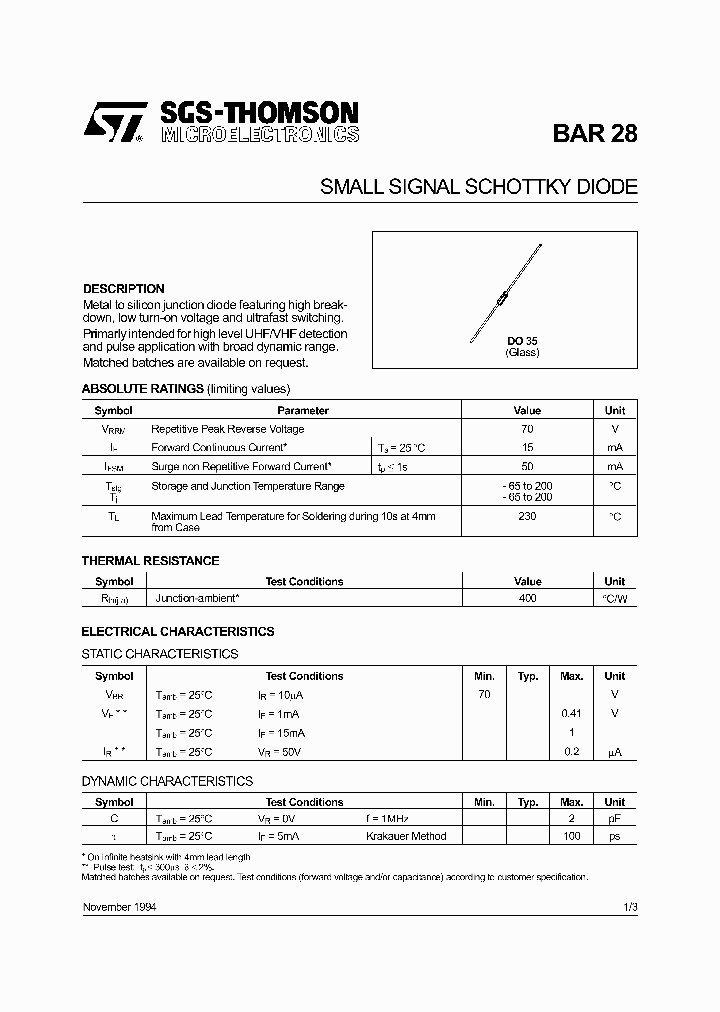 BAR28_1217072.PDF Datasheet