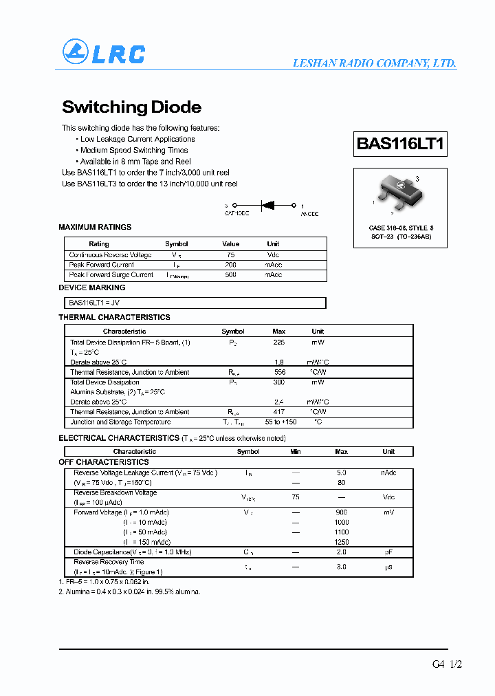 BAS116LT1_1217113.PDF Datasheet