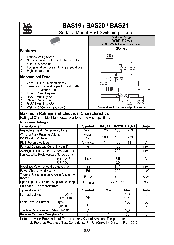 BAS19_1088515.PDF Datasheet