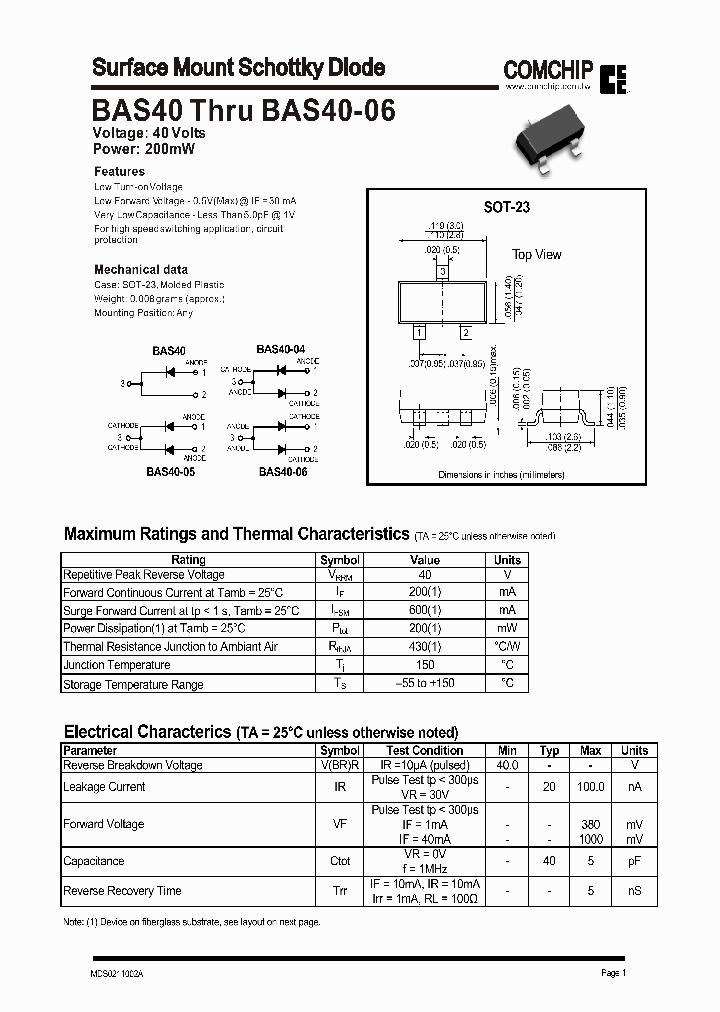 BAS40-04_1217214.PDF Datasheet