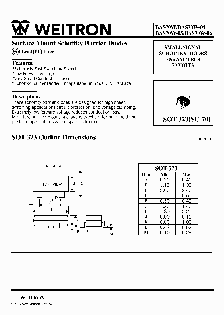 BAS70W-06_1217287.PDF Datasheet