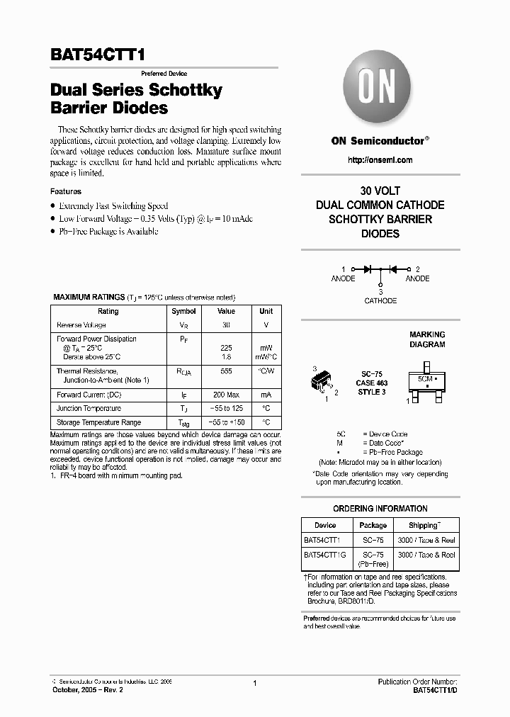 BAT54CTT1G_1217377.PDF Datasheet