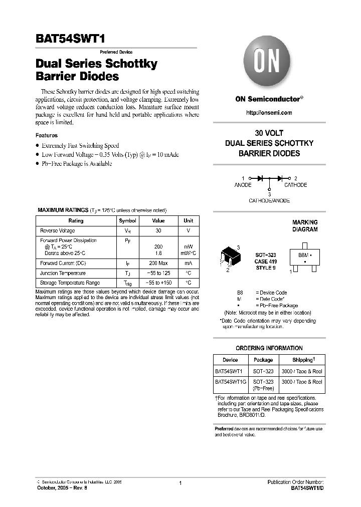 BAT54SWT1_1107326.PDF Datasheet