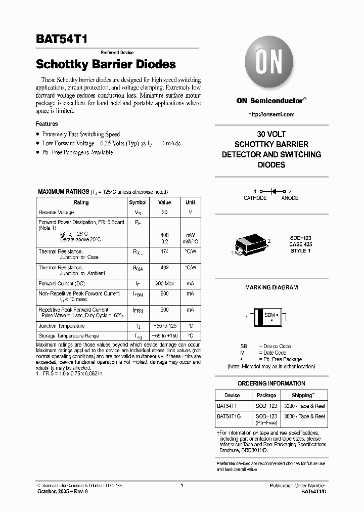 BAT54T105_1217419.PDF Datasheet