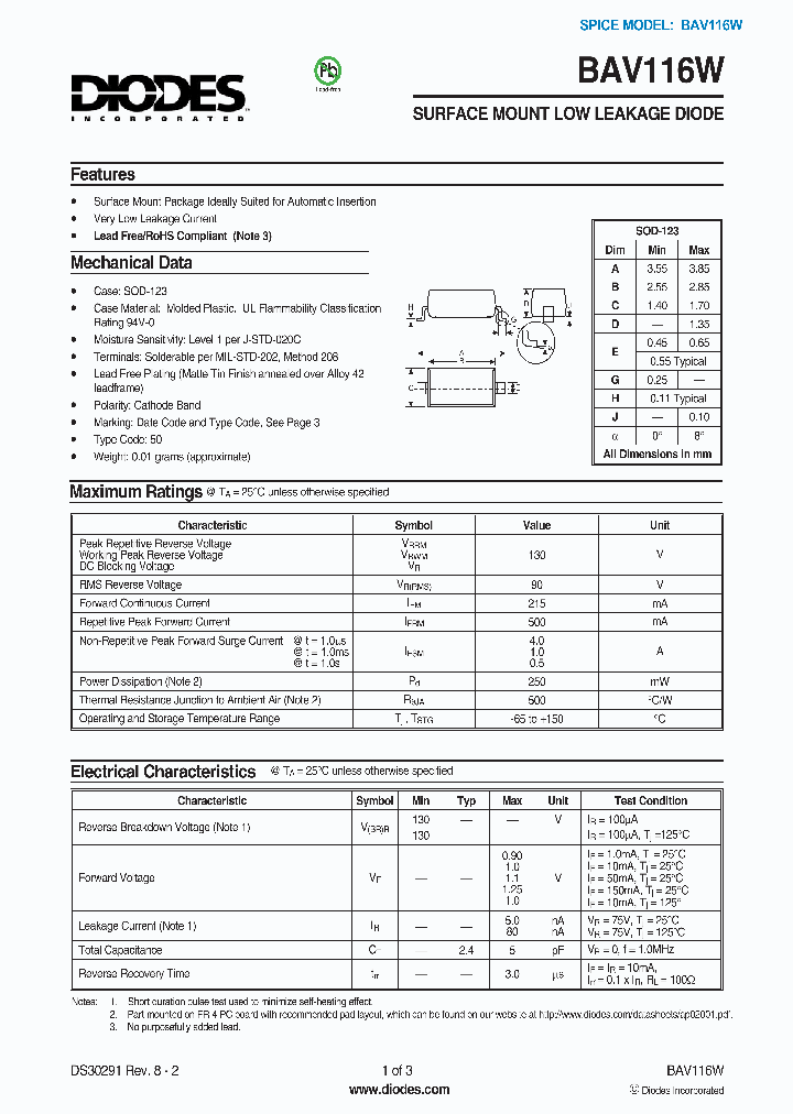 BAV116W-7-F_1104390.PDF Datasheet