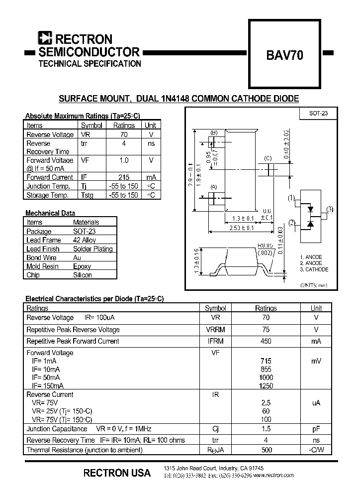 BAV70_1025183.PDF Datasheet
