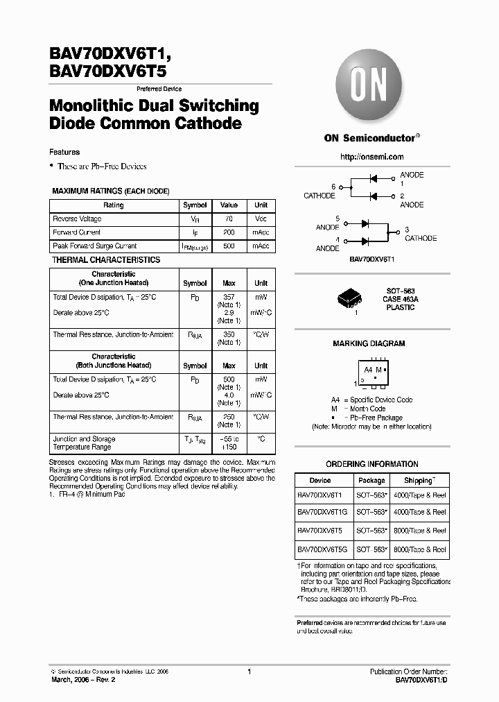 BAV70DXV6T1_1108345.PDF Datasheet