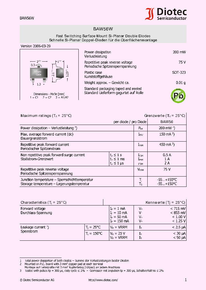 BAW56W_1162161.PDF Datasheet
