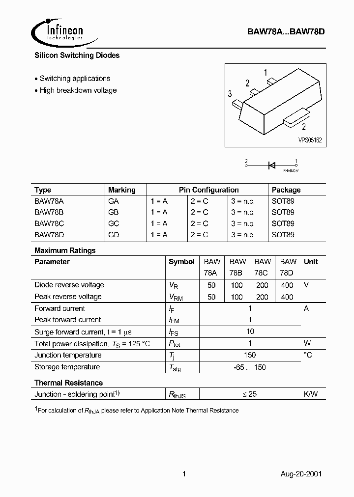BAW78D_1217626.PDF Datasheet