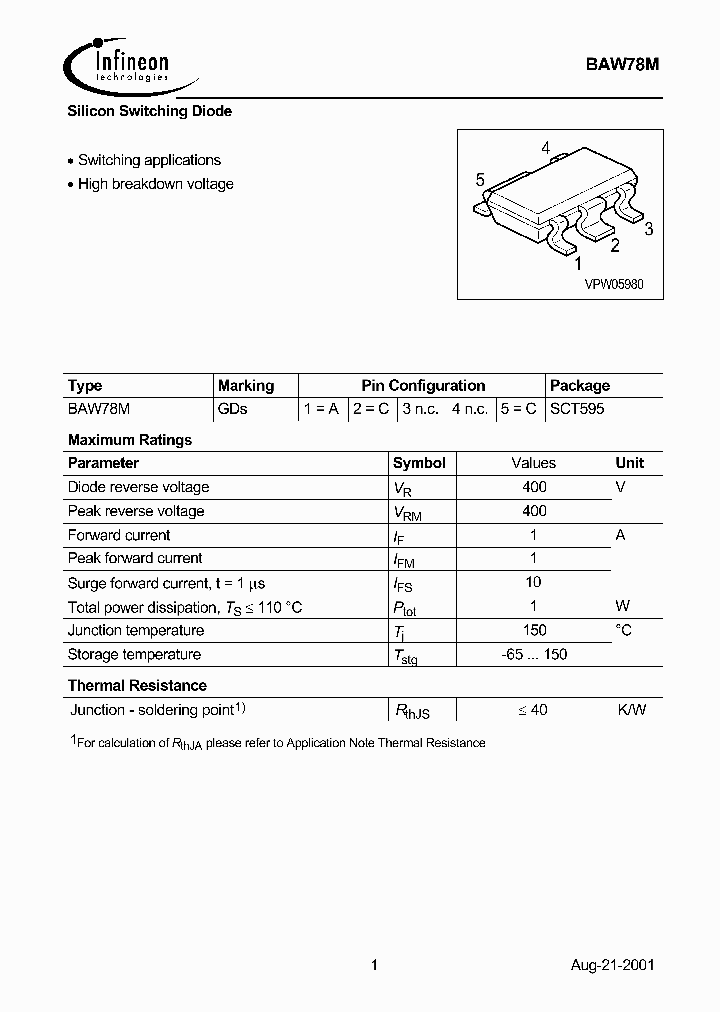 BAW78M_1217627.PDF Datasheet