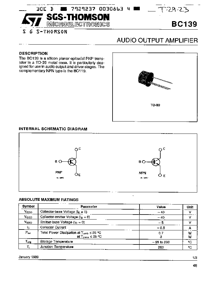 BC139_1155932.PDF Datasheet