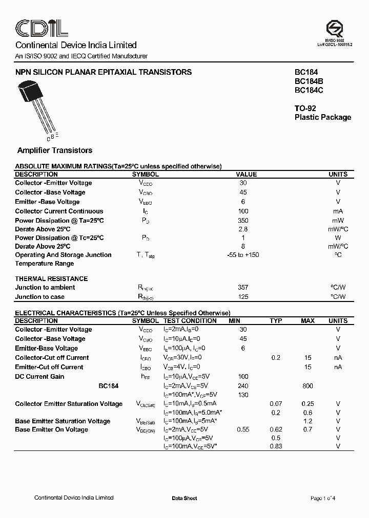 BC184_1187525.PDF Datasheet