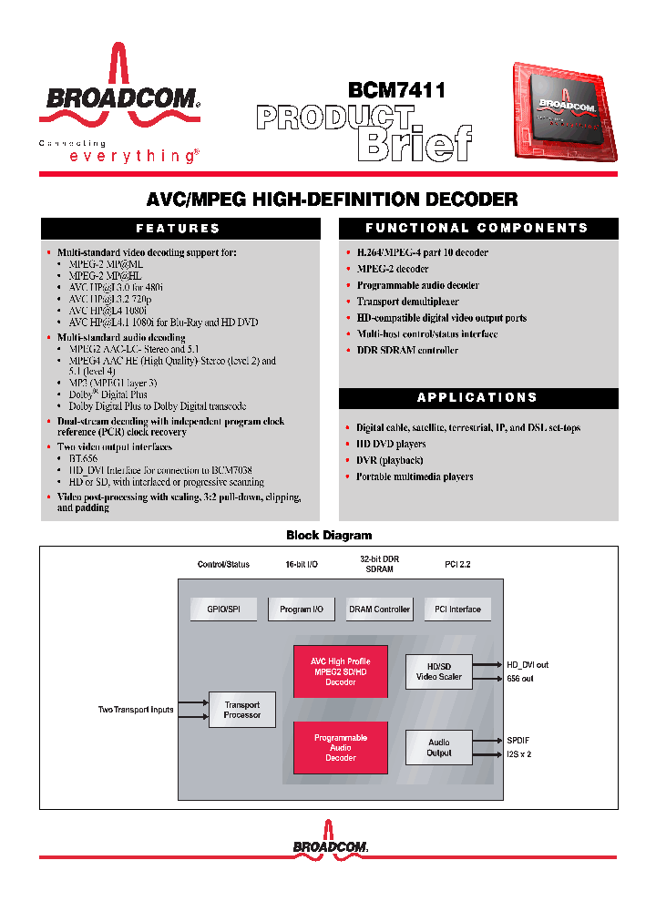 BCM7411_1119291.PDF Datasheet