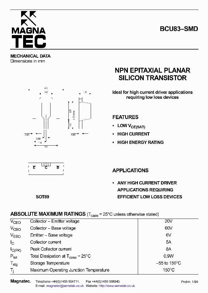 BCU83-SMD_1218418.PDF Datasheet