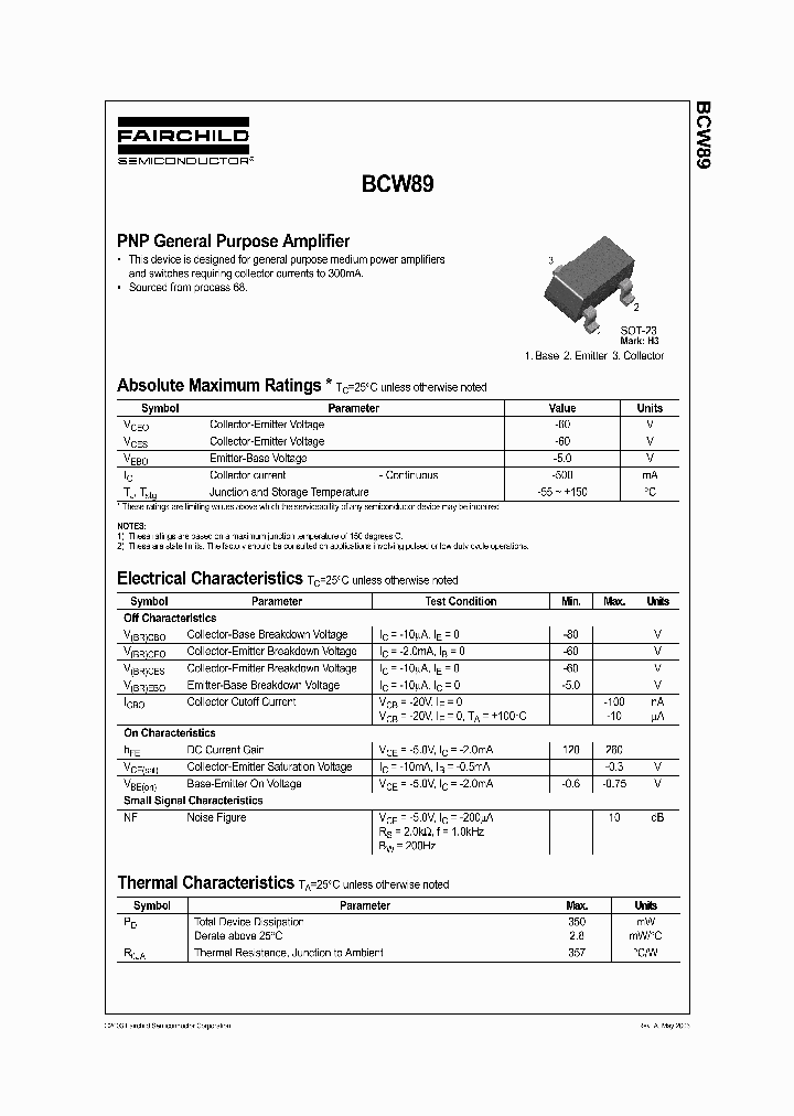 BCW89_1109613.PDF Datasheet