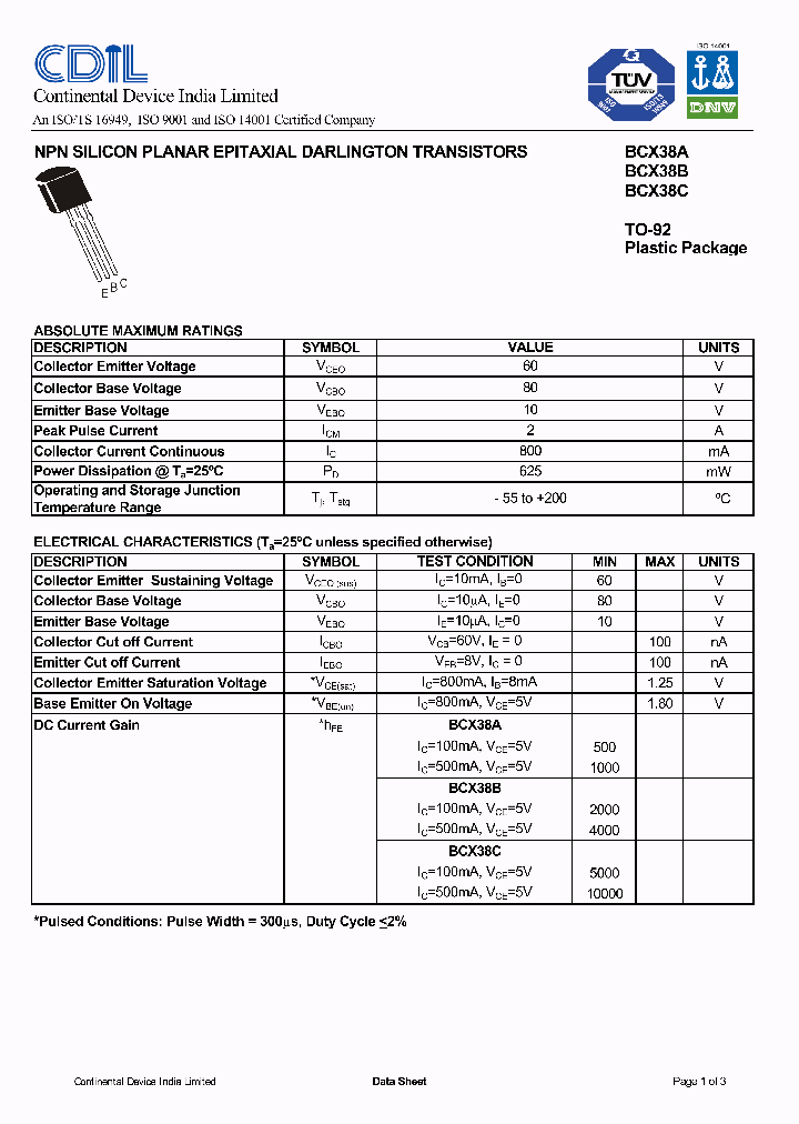 BCX38A_929001.PDF Datasheet
