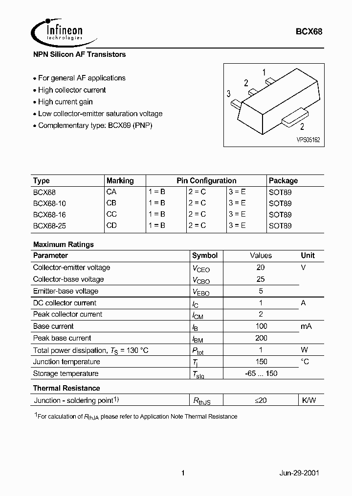 BCX68_1175460.PDF Datasheet