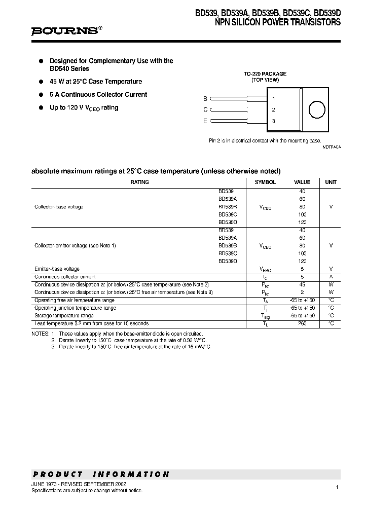 BD539_1105003.PDF Datasheet