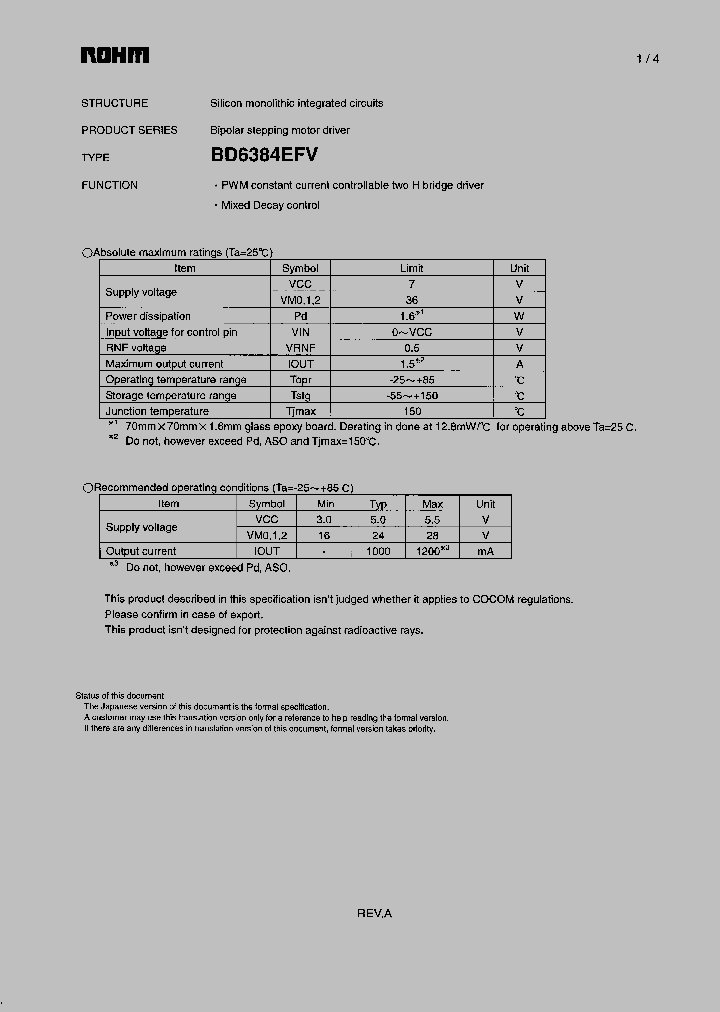 BD6384EFV_1147108.PDF Datasheet
