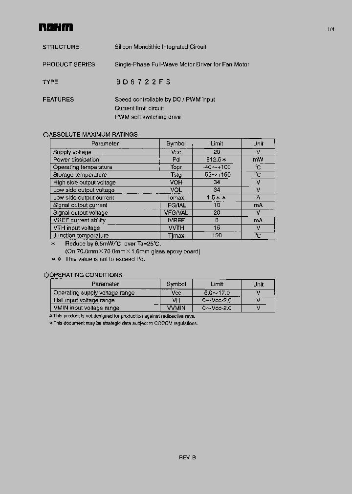 BD6722FS_1218805.PDF Datasheet