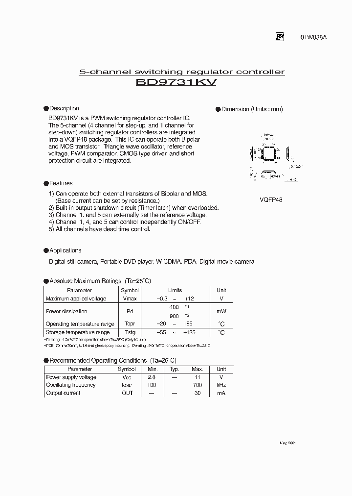 BD9731KV_1136900.PDF Datasheet