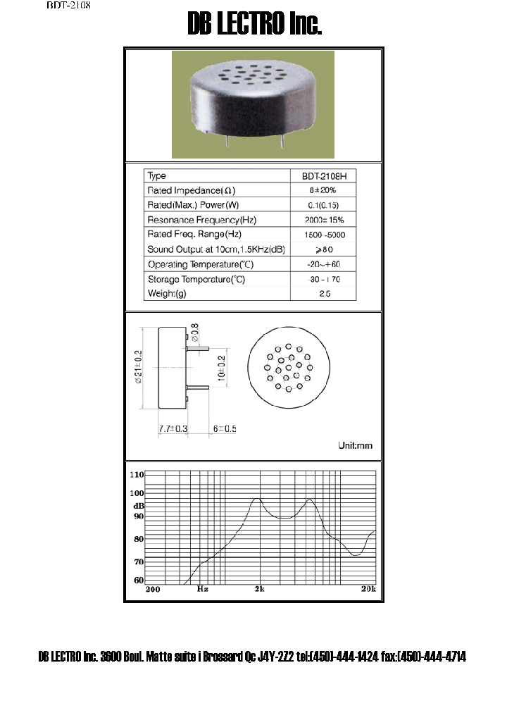 BDT-2108H_1218916.PDF Datasheet