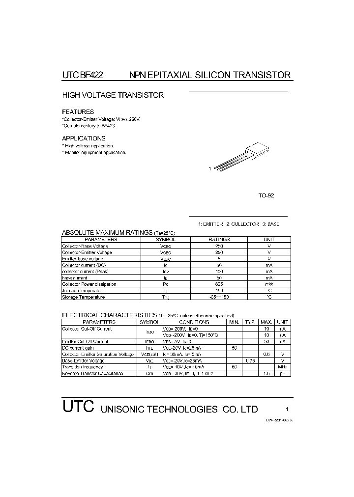 BF422_1128297.PDF Datasheet