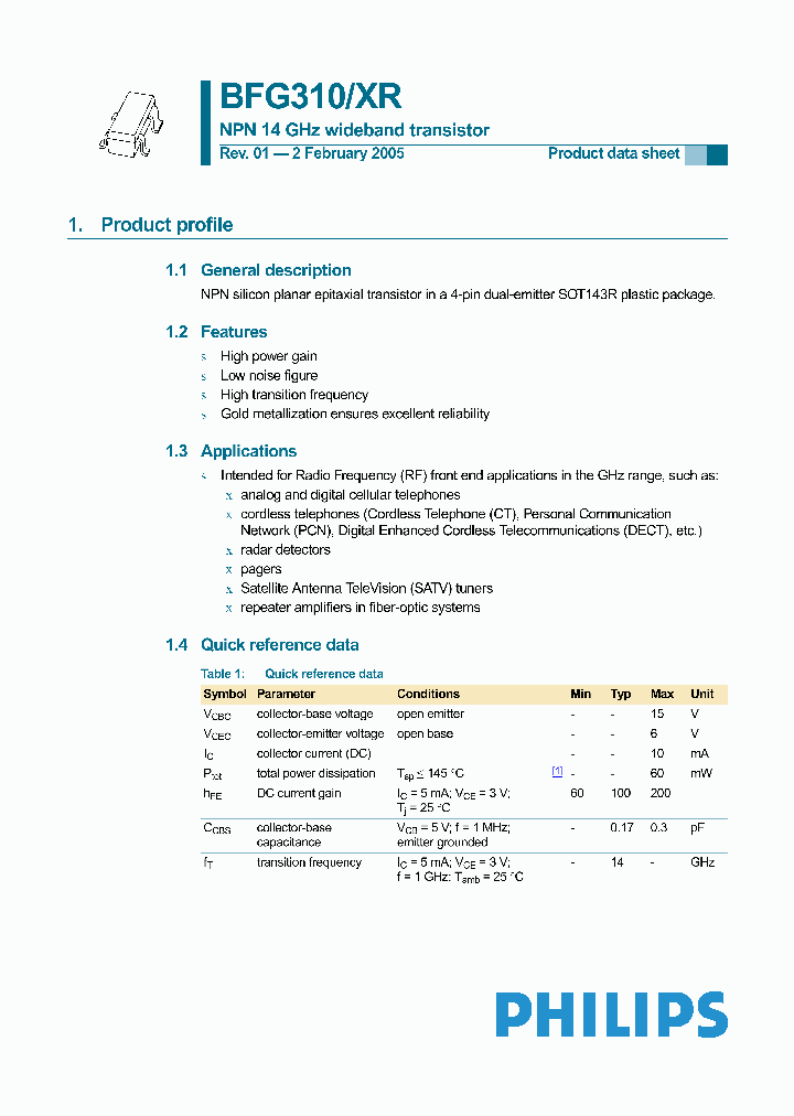 BFG310XR_1219157.PDF Datasheet