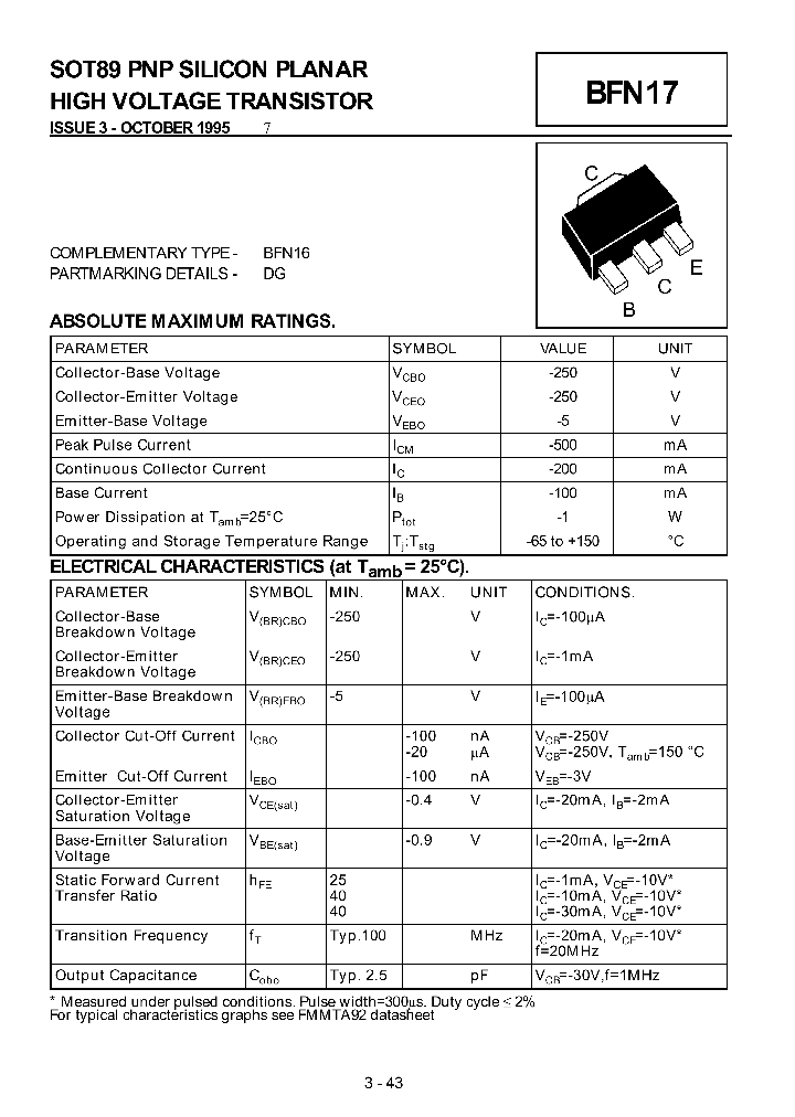 BFN17_1219179.PDF Datasheet