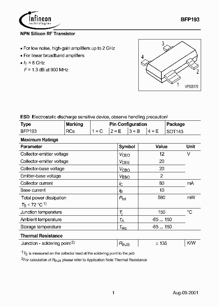 BFP193_1152194.PDF Datasheet