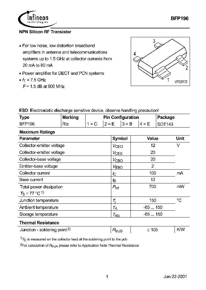 BFP196_1219192.PDF Datasheet