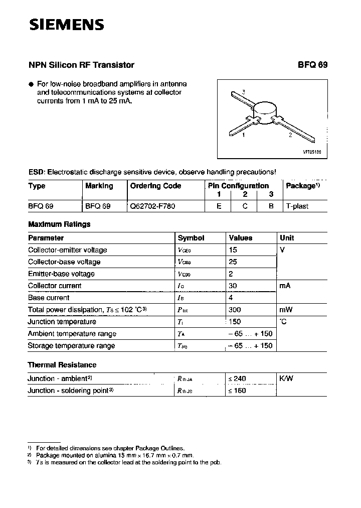 BFQ69_1035494.PDF Datasheet