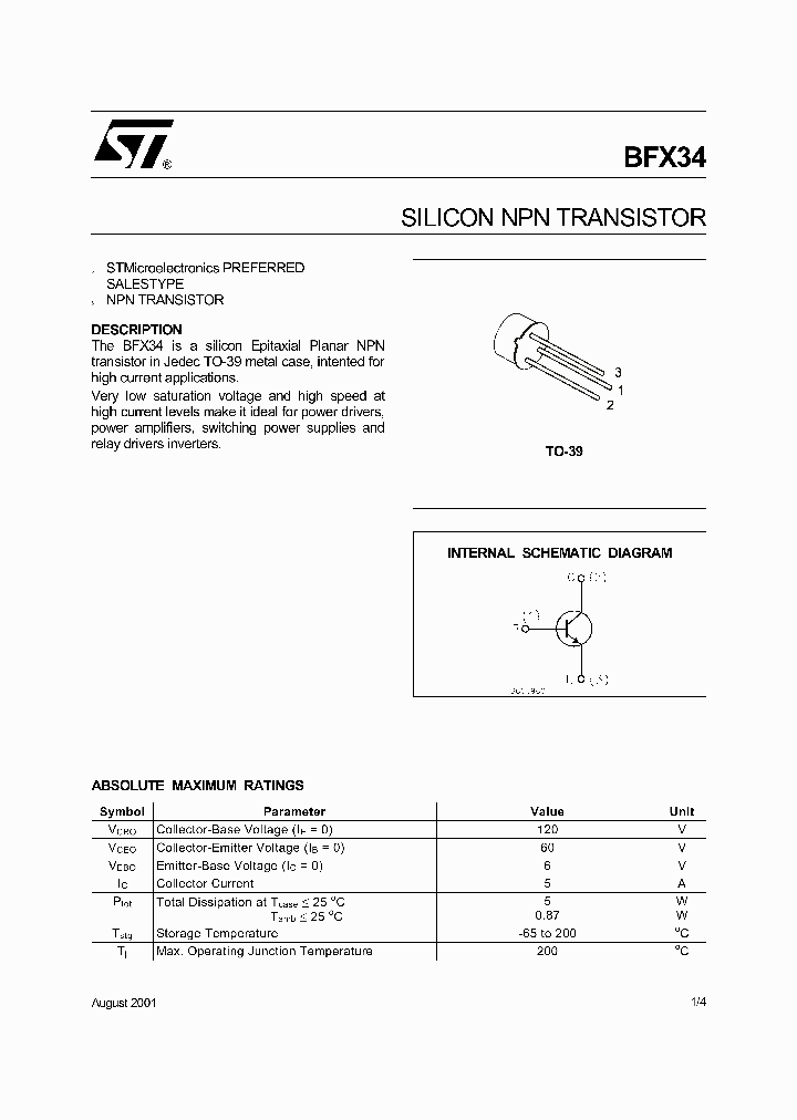 BFX3401_1219302.PDF Datasheet