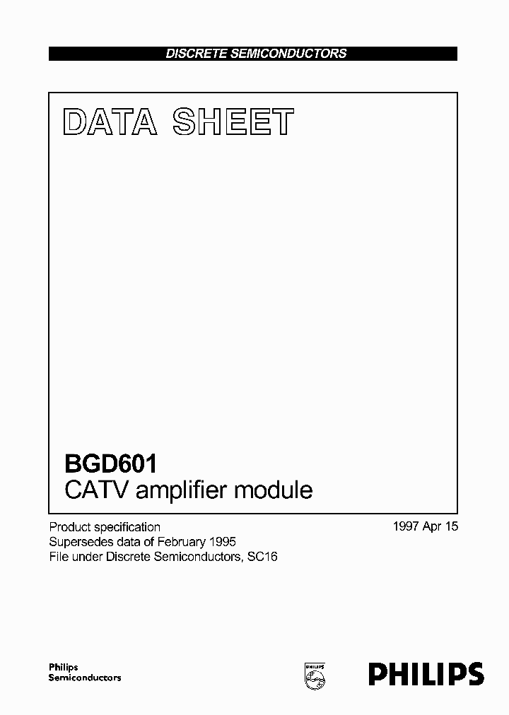 BGD601_1219362.PDF Datasheet