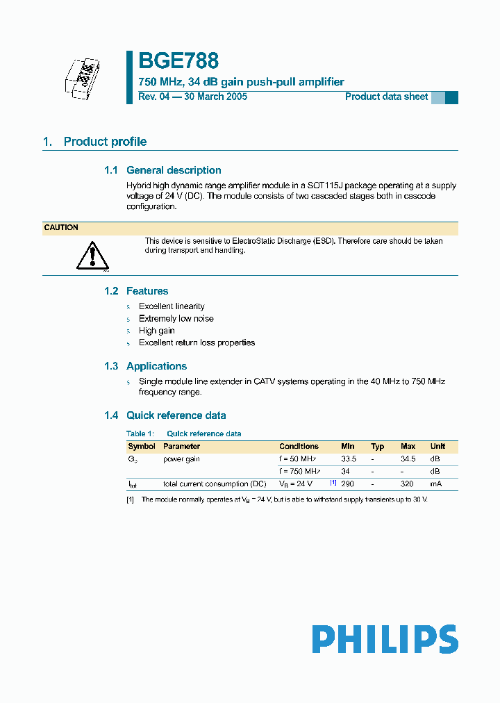 BGE788_1219391.PDF Datasheet