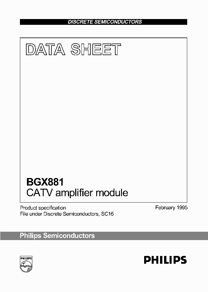 BGX881_1219420.PDF Datasheet