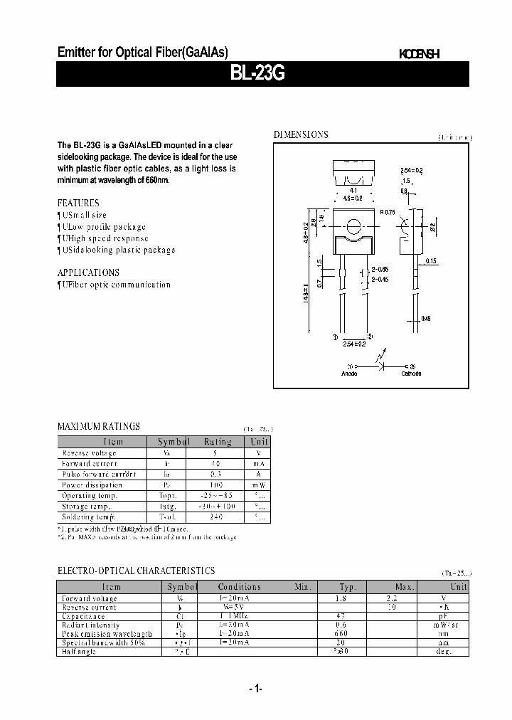 BL-23G_1219596.PDF Datasheet