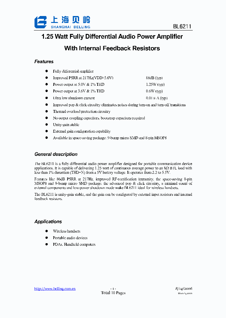 BL6211_1153252.PDF Datasheet