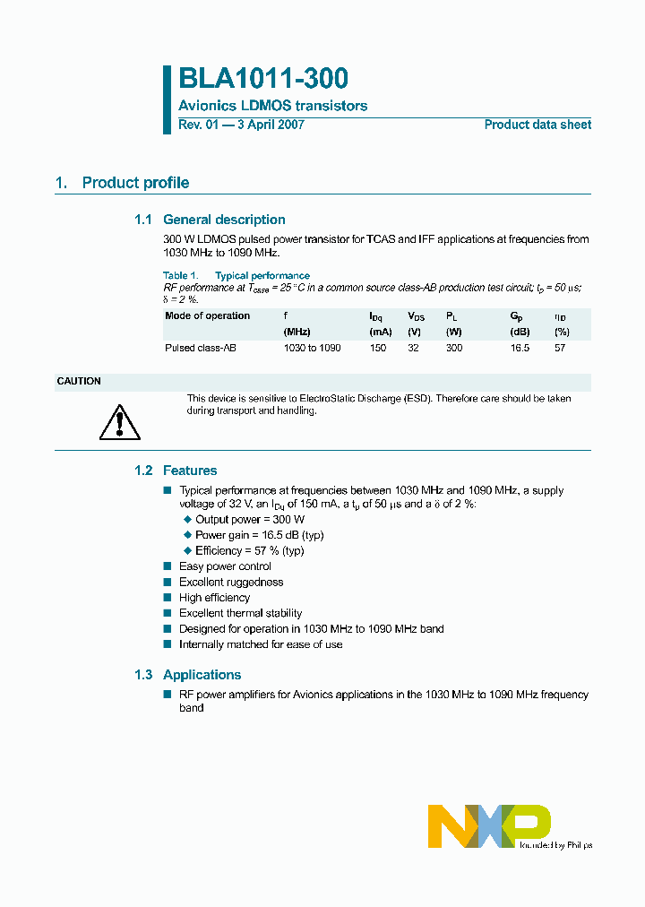 BLA1011-300_1148565.PDF Datasheet