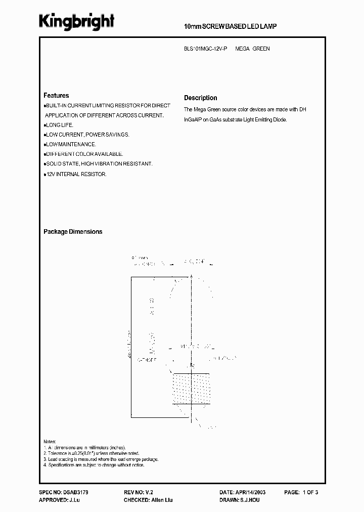 BLS101MGC-12V-P_1219809.PDF Datasheet