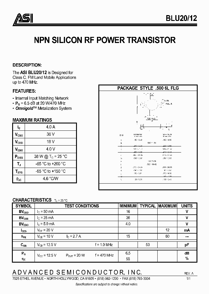 BLU20-12_1219839.PDF Datasheet