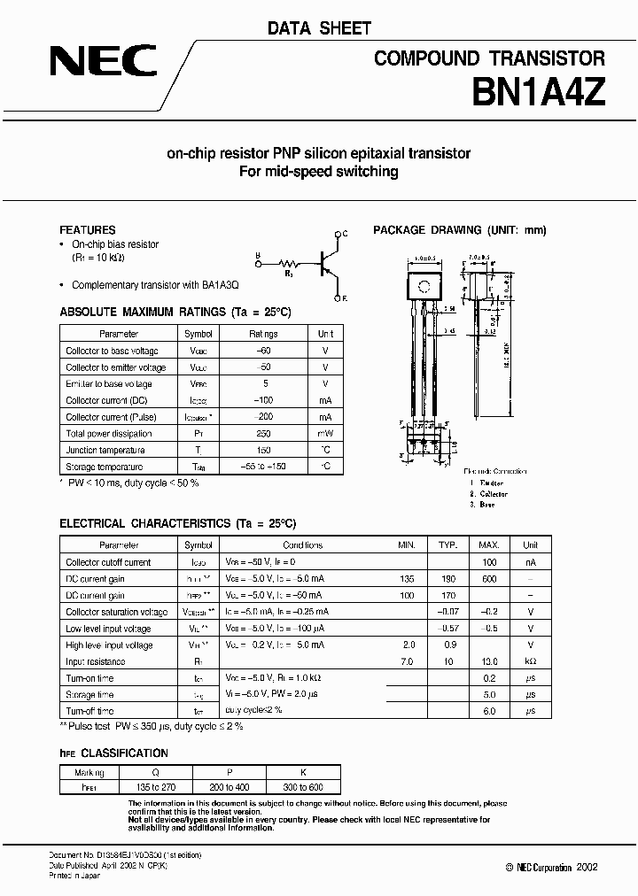 BN1A4Z_1219950.PDF Datasheet