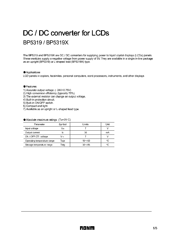 BP5319_1220033.PDF Datasheet