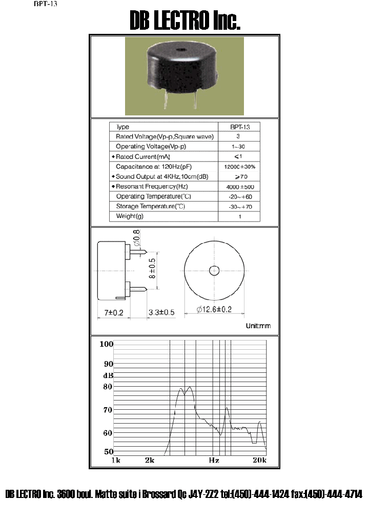BPT-13_1166109.PDF Datasheet