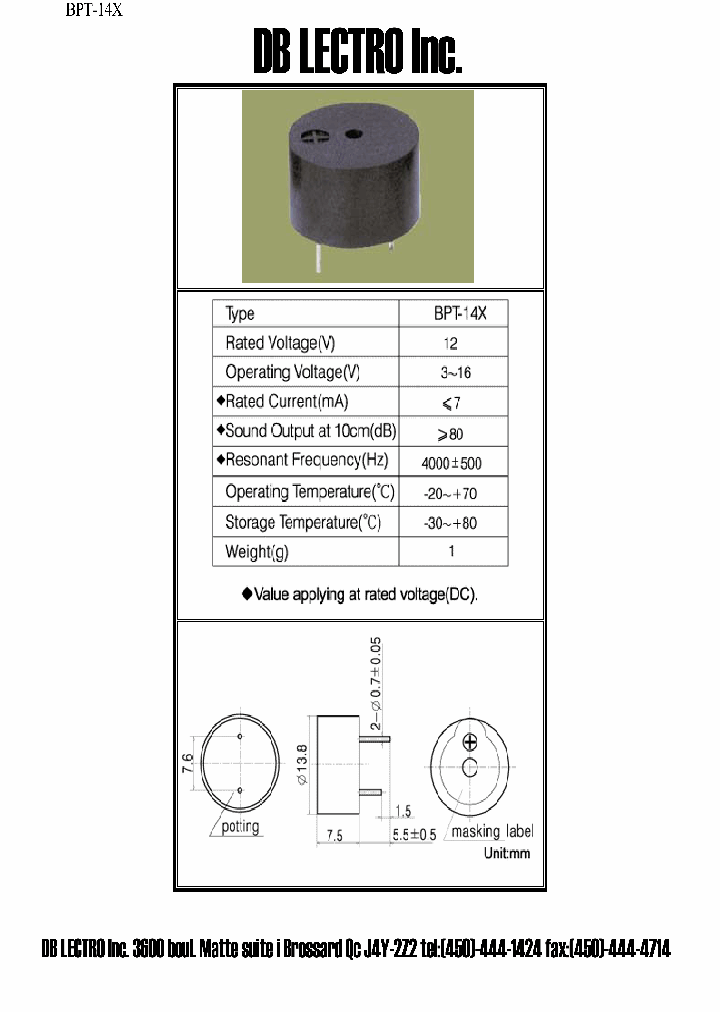 BPT-14X_1166115.PDF Datasheet