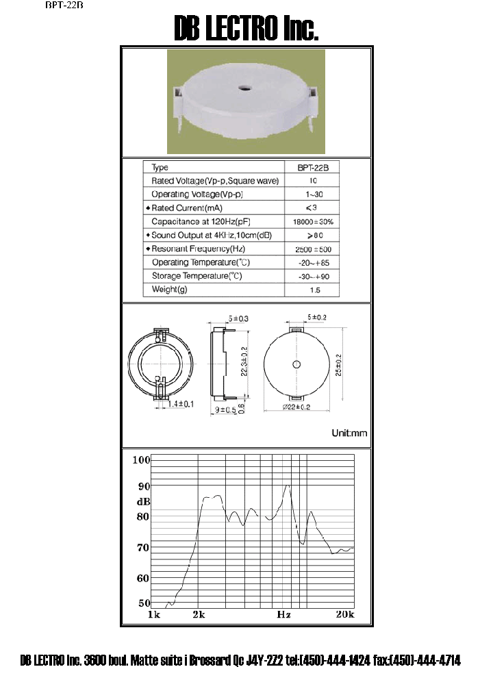 BPT-22B_1166100.PDF Datasheet