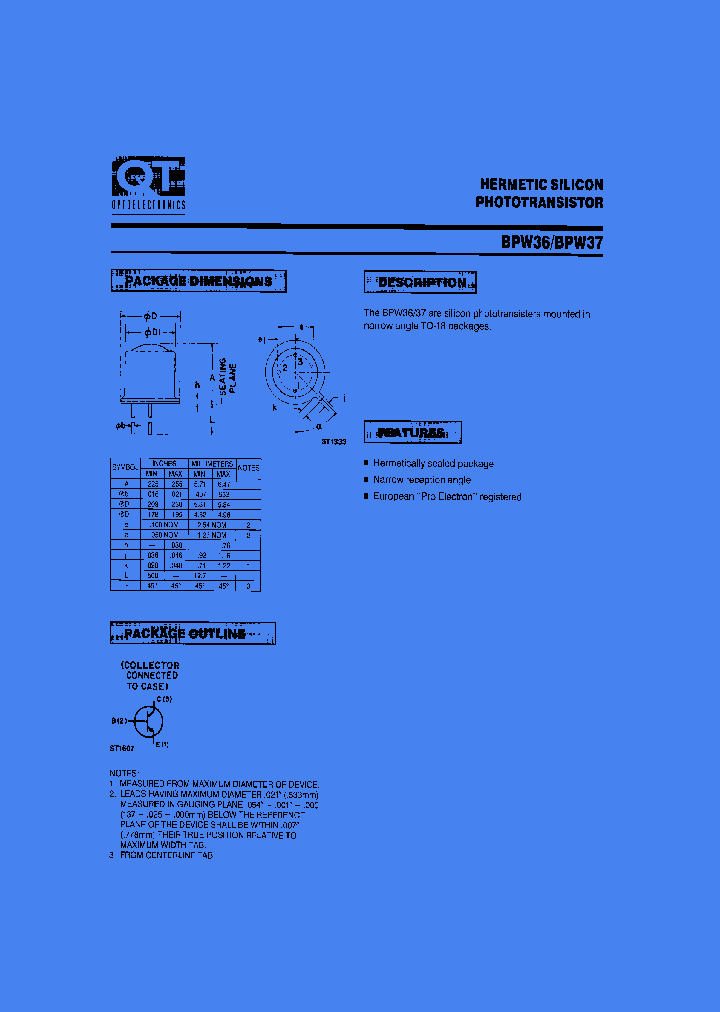 BPW36_1162807.PDF Datasheet