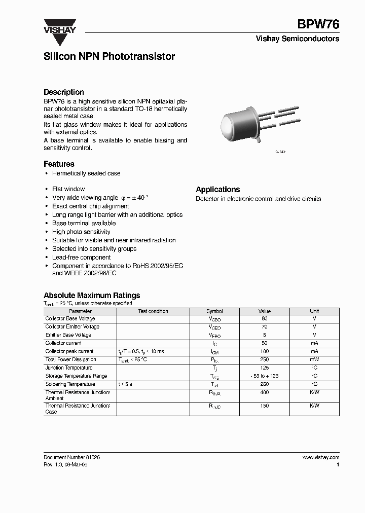 BPW7605_1220091.PDF Datasheet